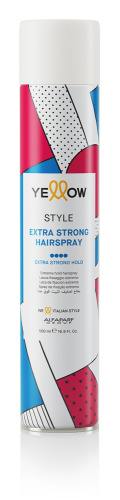 Лак для волос экстрасильной фиксации YE STYLE EXTRA STRONG HAIRSPRAY, 500 мл YELLOW PROFESSIONAL 18399