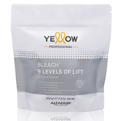 Порошок для обесцвечивания волос до 9 уровней YE PROFESSIONAL Bleach, 500 г YELLOW 23702