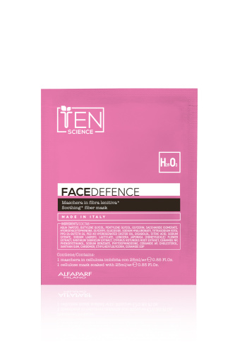 Успокаивающая тканевая маска TEN SCIENCE FACE DEFENCE, 12 шт*25 мл