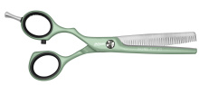 Парикмахерские ножницы PASTELL PLUS OFFSET MATCHA 40 LEFT филировочные 5.25" JAGUAR 30525-13