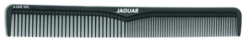 Расческа рабочая комбинированная прямая черная, 18.4 см JAGUAR A500