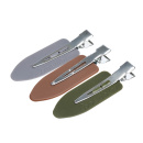 Зажим для волос "Лепесток", пластик, 6 см 6 шт/уп  DEWAL CL23brown/green/grey