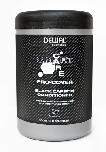 Карбоновый кондиционер для всех типов волос SMART CARE PRO-COVER Black Carbon Сonditioner, 1000 мл DEWAL Cosmetics DCP20505