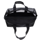 Косметичка  для аксессуаров, полимерный материал, черная,24х10х15см   DEWAL EW05black