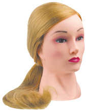 Голова-манекен учебная "блондинка" для парикмахеров DEWAL FI-2021L-408
