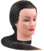 Голова-манекен учебная "шатенка" для парикмахеров DEWAL M-4151XL-6
