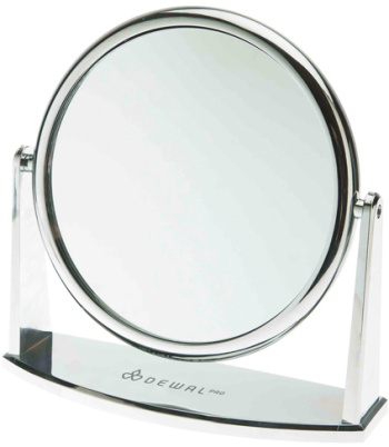 Зеркало настольное серебристое (18 х 18,5 см) DEWAL MR-425
