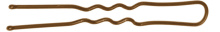 Шпильки 45 мм волна, коричневые (200 гр.) DEWAL SLT45V-3/200
